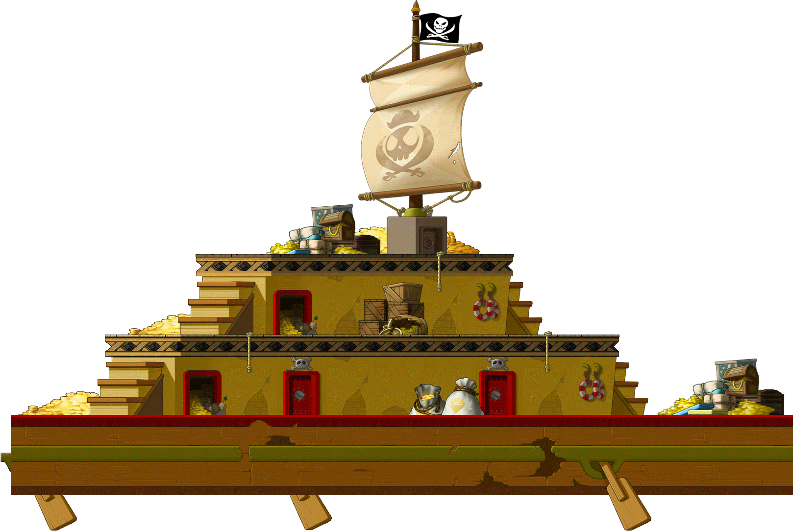 Pillage of Treasure Island render