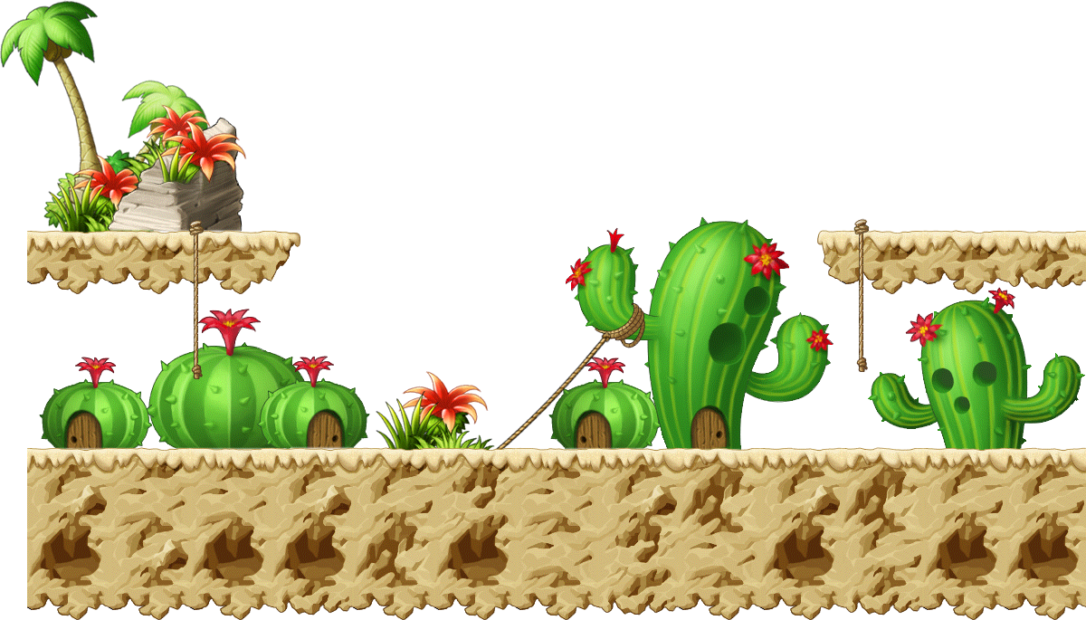 Young Catthus Desert render