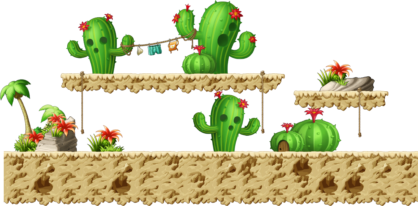Cactus Desert 1 render