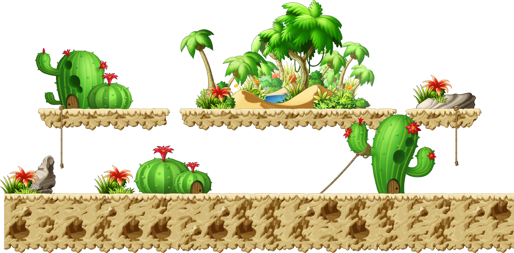 Cactus Desert 2 render