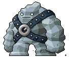 Buff Rocky in the Dark